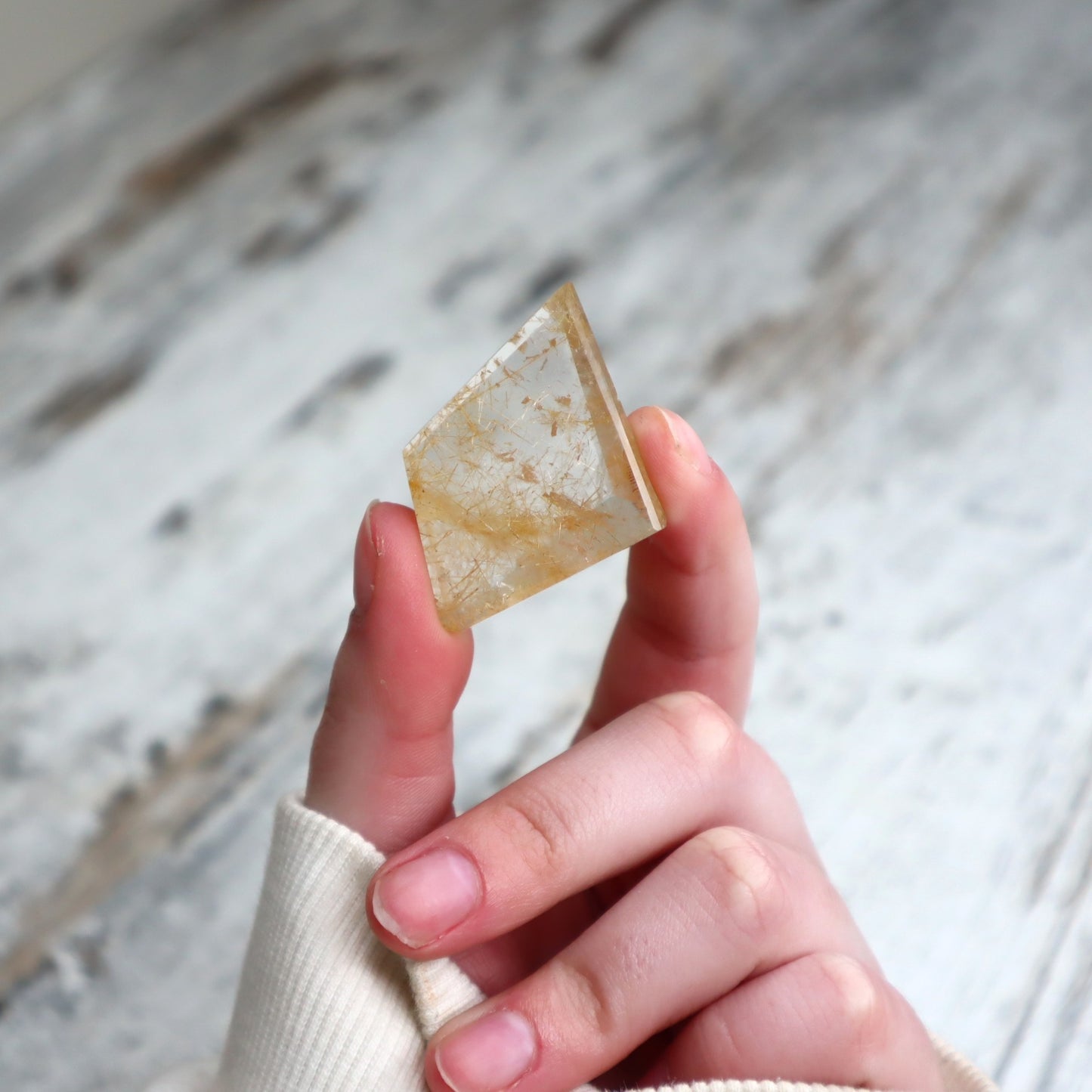 Golden Rutilated Quartz Mini Freeform | Vision, Focus & Golden Opportunity