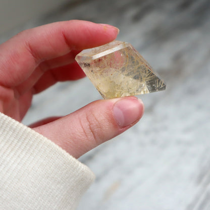 Golden Rutilated Quartz Mini Freeform | Vision, Focus & Golden Opportunity