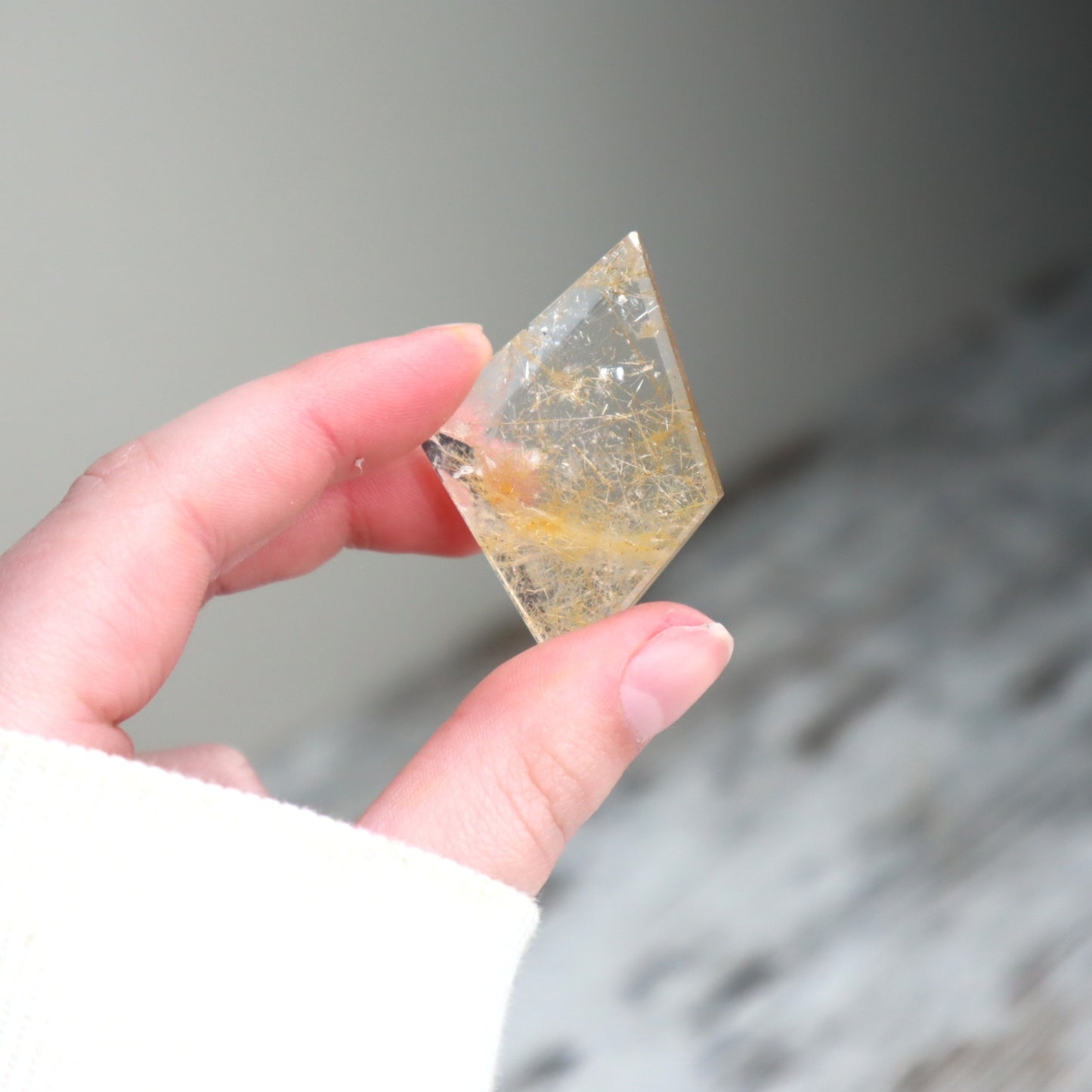 Golden Rutilated Quartz Mini Freeform | Vision, Focus & Golden Opportunity