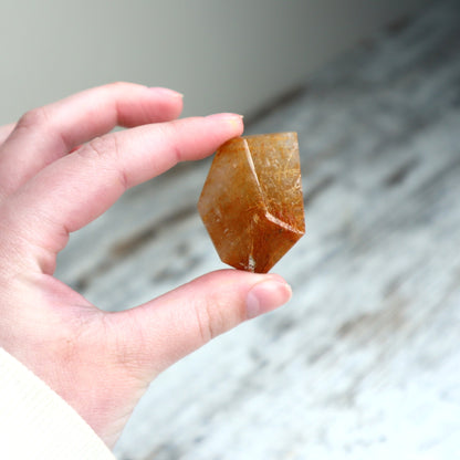 Golden Rutilated Quartz Mini Freeform | Confidence, Vitality & Inspired Action