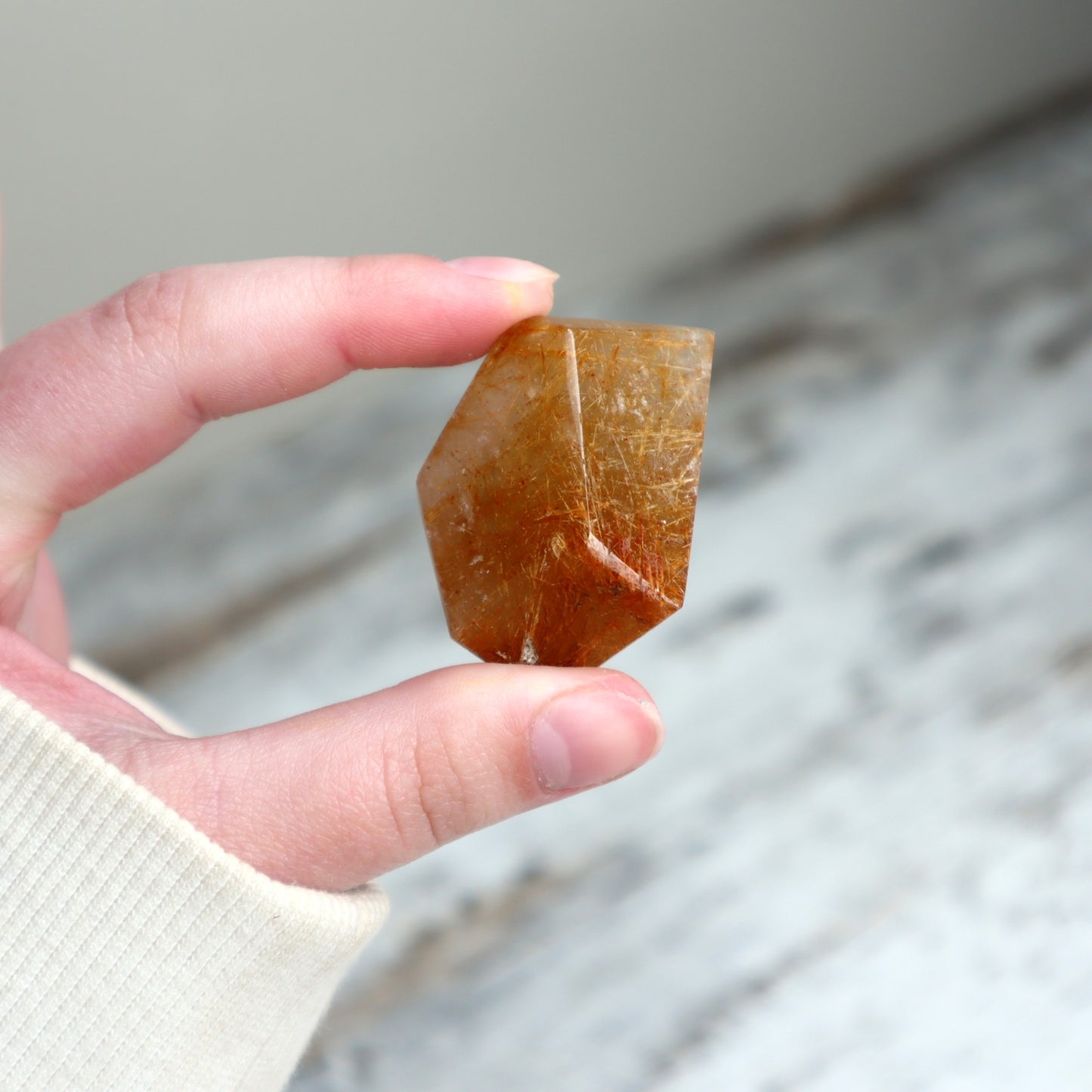 Golden Rutilated Quartz Mini Freeform | Confidence, Vitality & Inspired Action
