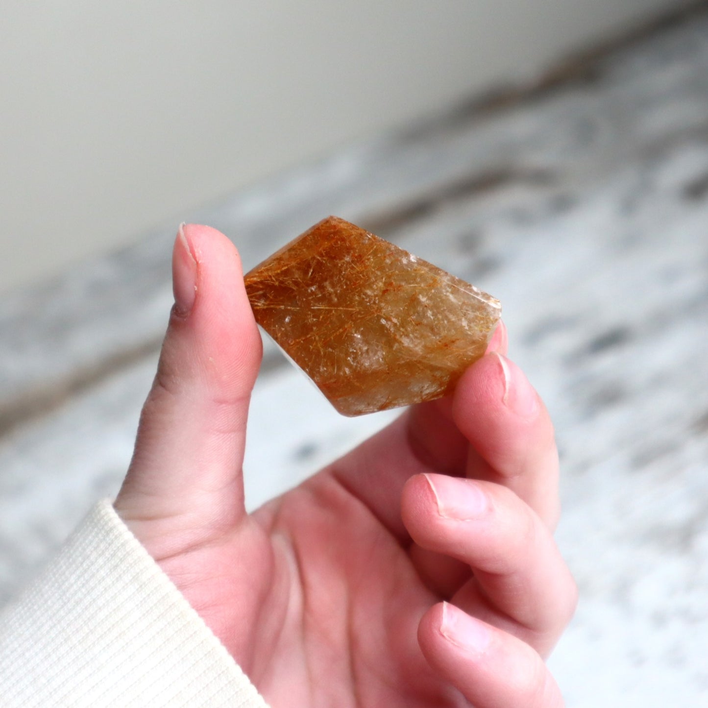 Golden Rutilated Quartz Mini Freeform | Confidence, Vitality & Inspired Action