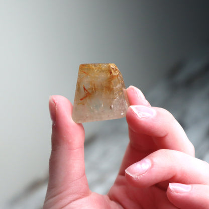 Golden Rutilated Quartz Mini Freeform | Emotional Strength, Renewal &amp; Self-Discovery