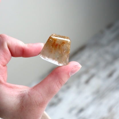 Golden Rutilated Quartz Mini Freeform | Emotional Strength, Renewal &amp; Self-Discovery