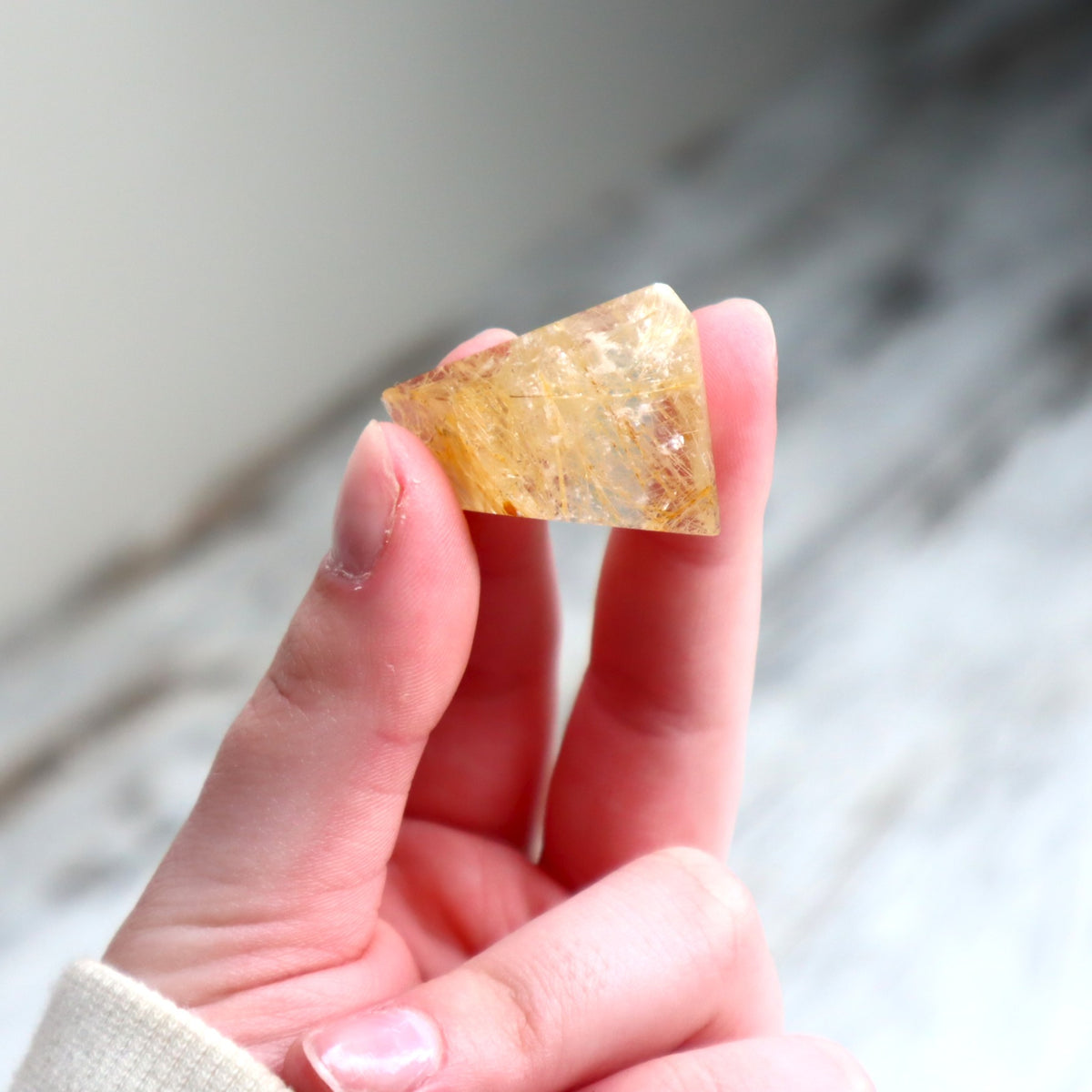 Golden Rutilated Quartz Mini Freeform | Optimism, Abundance &amp; Inspired Beginnings