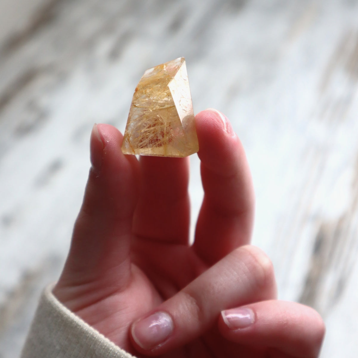 Golden Rutilated Quartz Mini Freeform | Optimism, Abundance &amp; Inspired Beginnings