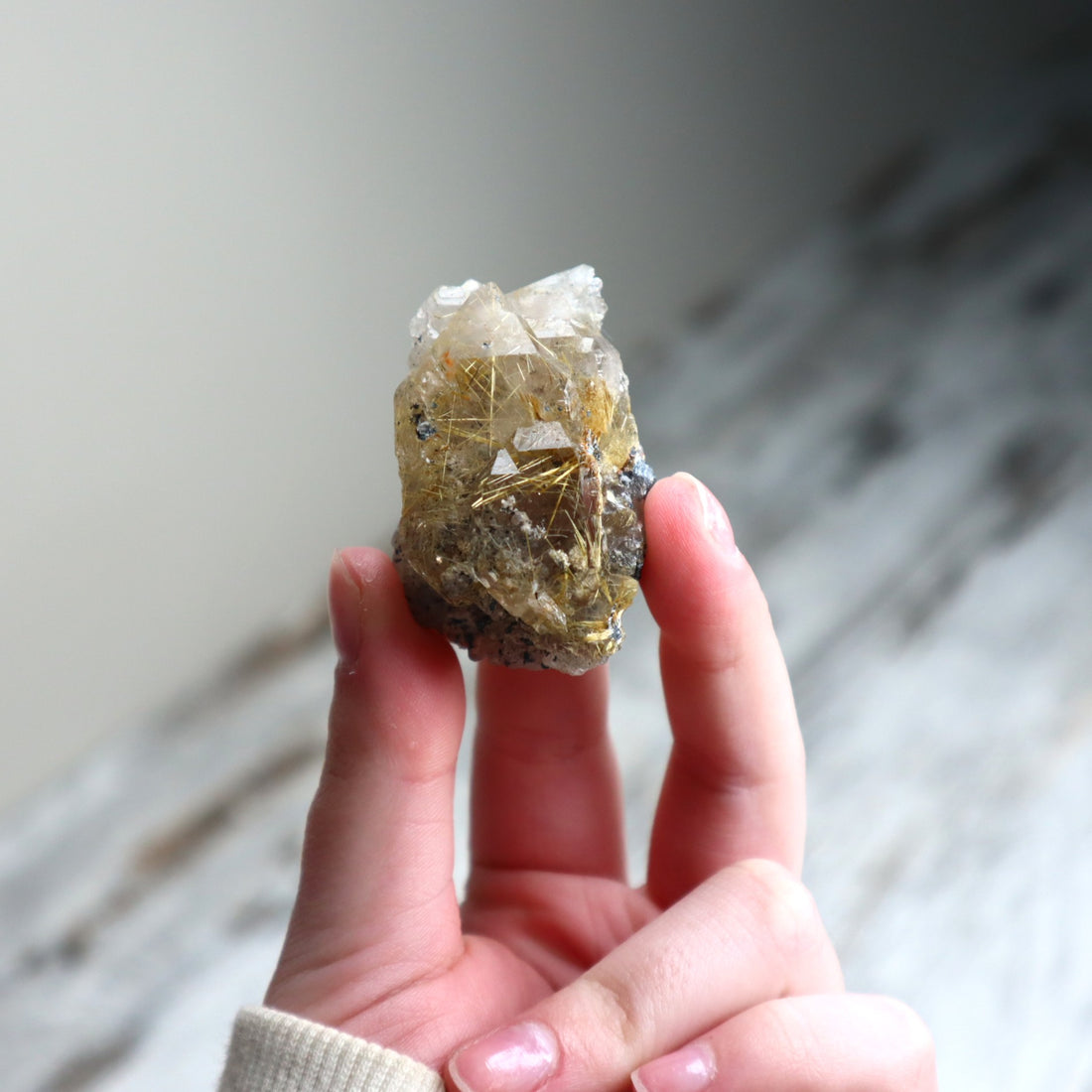 Golden Rutilated Quartz Raw | Abundance, Illumination &amp; Empowerment
