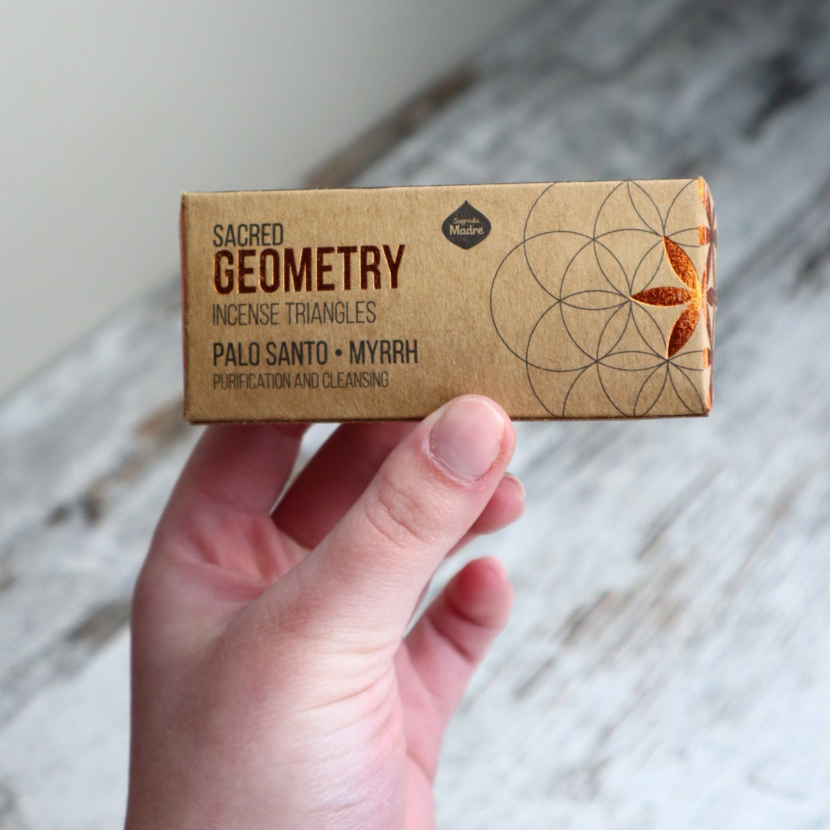Sagrada Madre Sacred Geometry Incense Triangles | Palo Santo + Myrrh | Purification, Cleansing &amp; Protection
