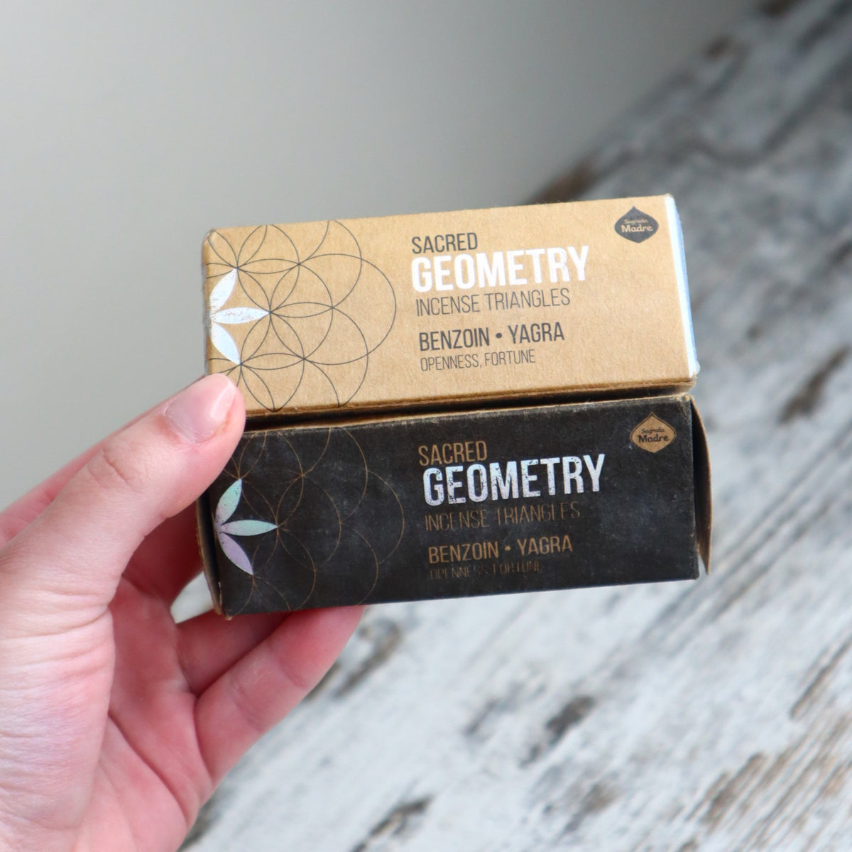 Sagrada Madre Sacred Geometry Incense Triangles | Benzoin + Yagra | Abundance, Fortune &amp; New Opportunities