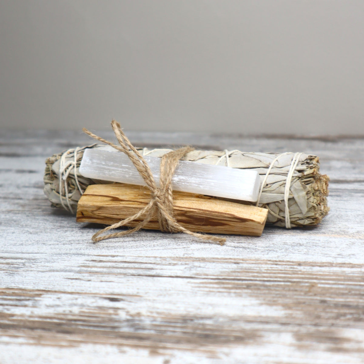 Cleansing Ritual Bundle | Sage, Palo Santo &amp; Selenite