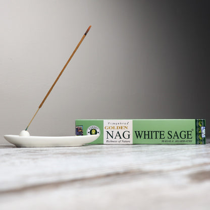 Golden Nag WHITE SAGE Incense
