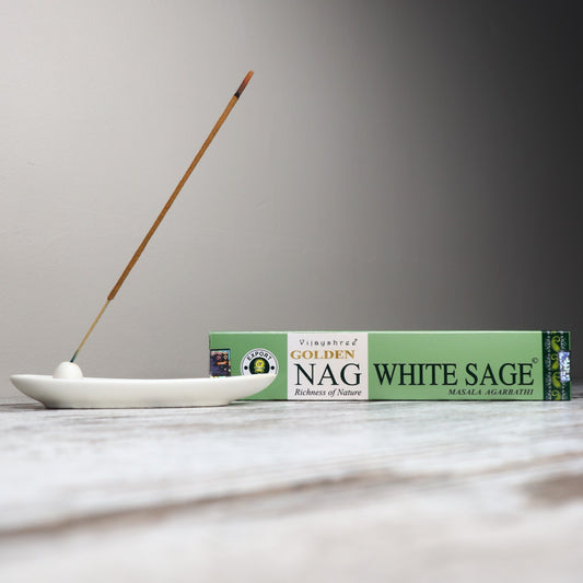Golden Nag WHITE SAGE Incense