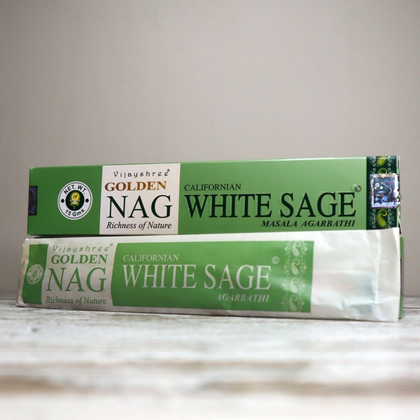 Golden Nag WHITE SAGE Incense