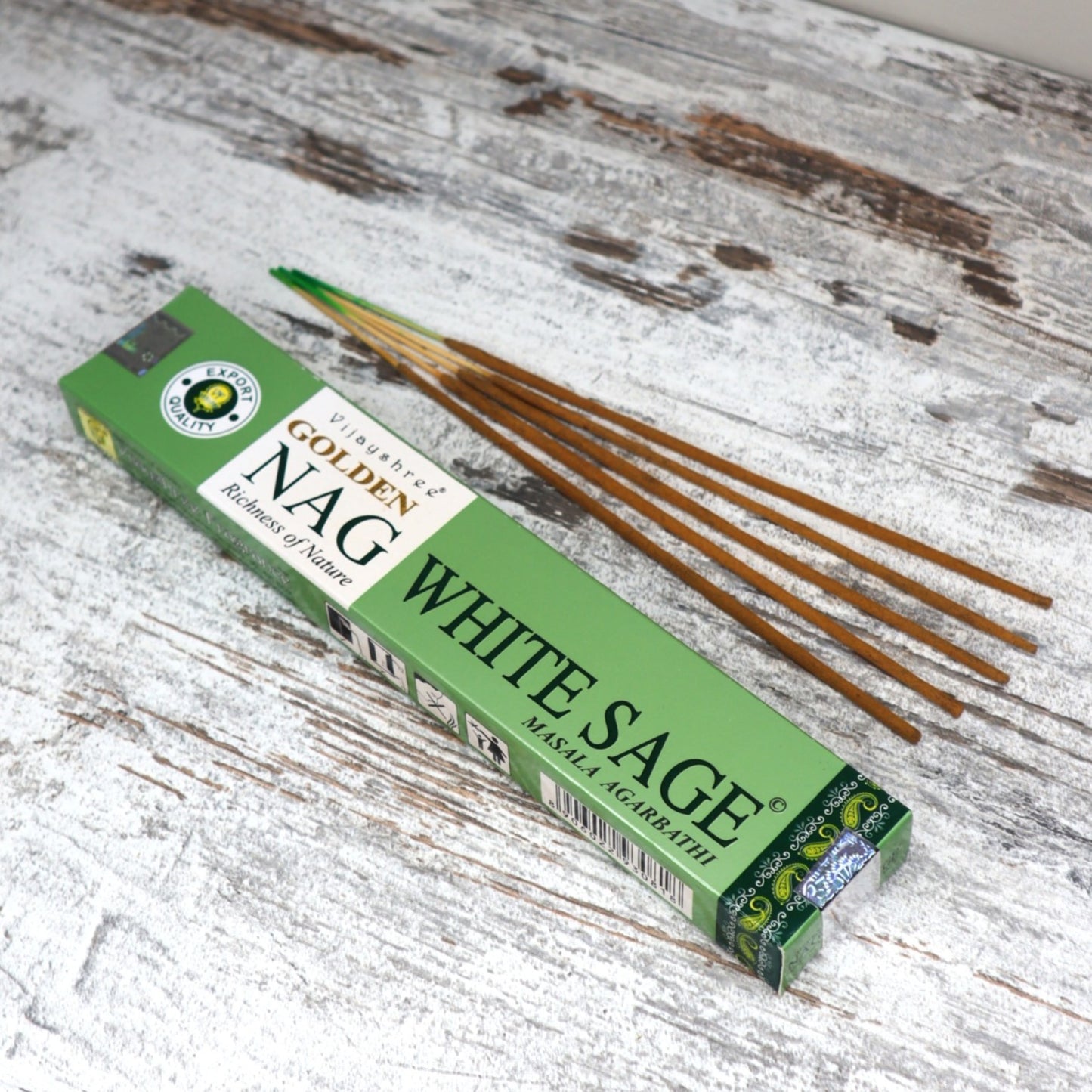 Golden Nag WHITE SAGE Incense
