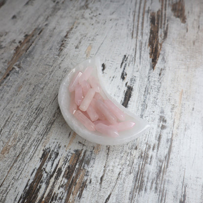 Selenite Moon Bowl | Cleansing Light & Lunar Energy