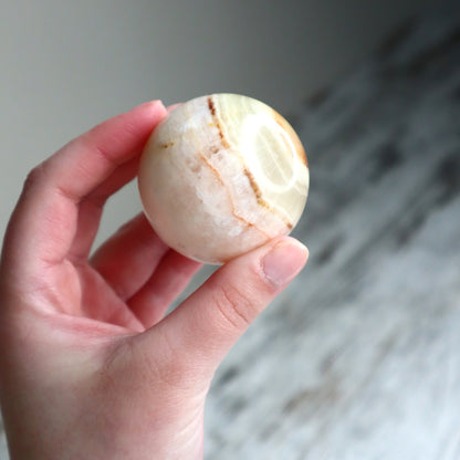 Banded Calcite Sphere | Gentle Renewal, Emotional Balance &amp; Inner Peace
