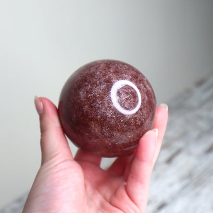 Strawberry Quartz Sphere | Love, Joy & Heart Activation