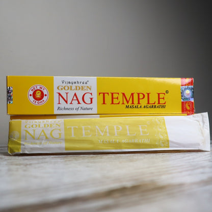 Golden Nag TEMPLE Incense