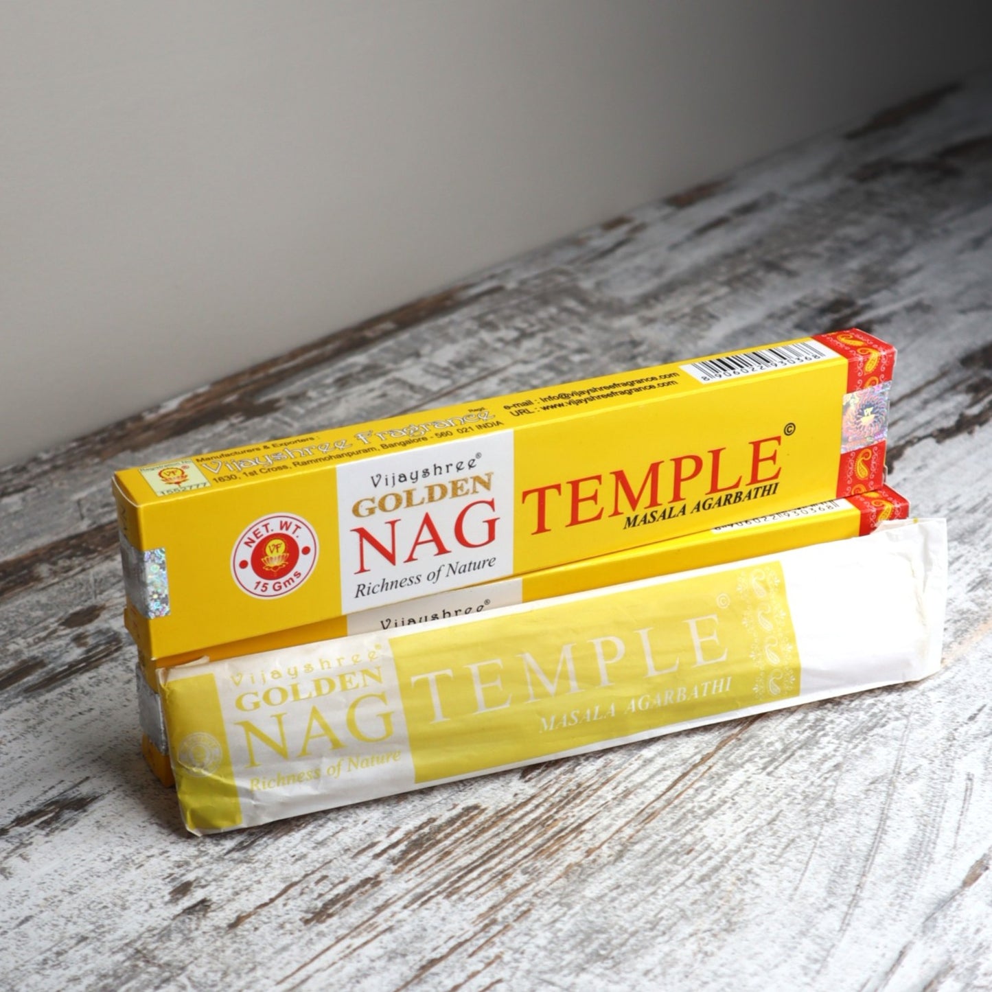 Golden Nag TEMPLE Incense
