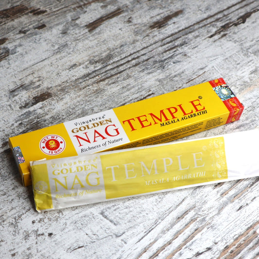 Golden Nag TEMPLE Incense
