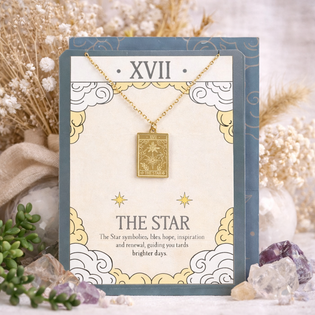 The Star Tarot Necklace Greeting Card | Hope, Healing &amp; New Beginnings