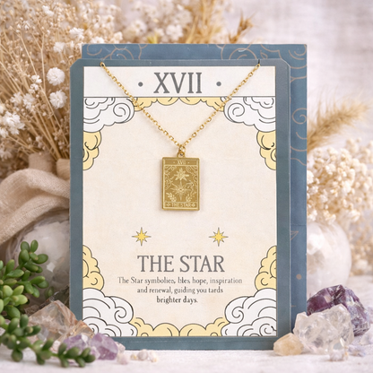 The Star Tarot Necklace Greeting Card | Hope, Healing & New Beginnings