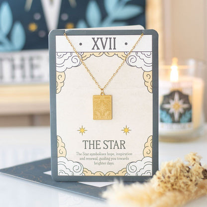 The Star Tarot Necklace Greeting Card | Hope, Healing & New Beginnings