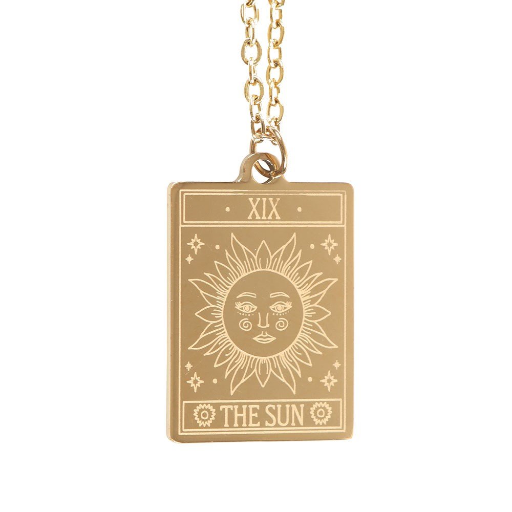 The Sun Tarot Necklace Greeting Card | Joy, Confidence &amp; Positive Energy