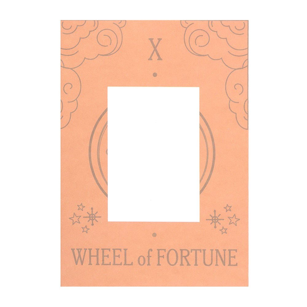 Wheel Of Fortune Tarot Necklace Greeting Card | Luck, Destiny &amp; New Beginnings
