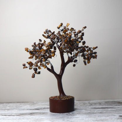 Tiger Eye Large Crystal Tree | Confidence, Protection & Empowered Action