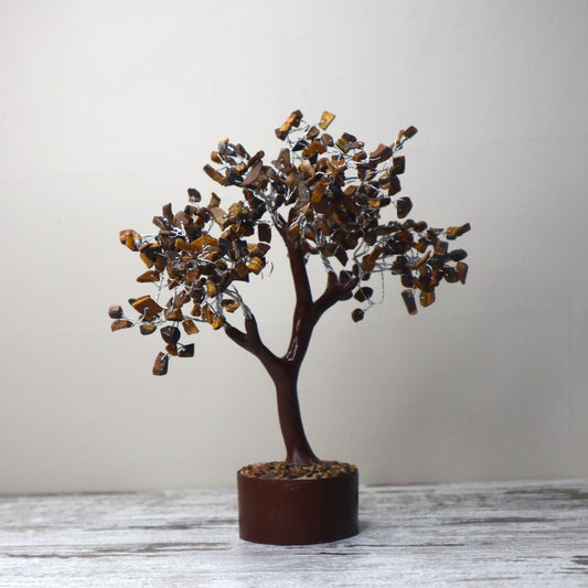 Tiger Eye Large Crystal Tree | Confidence, Protection & Empowered Action