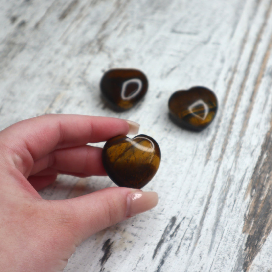 Tiger Eye Mini Heart | Confidence, Courage &amp; Protective Energy