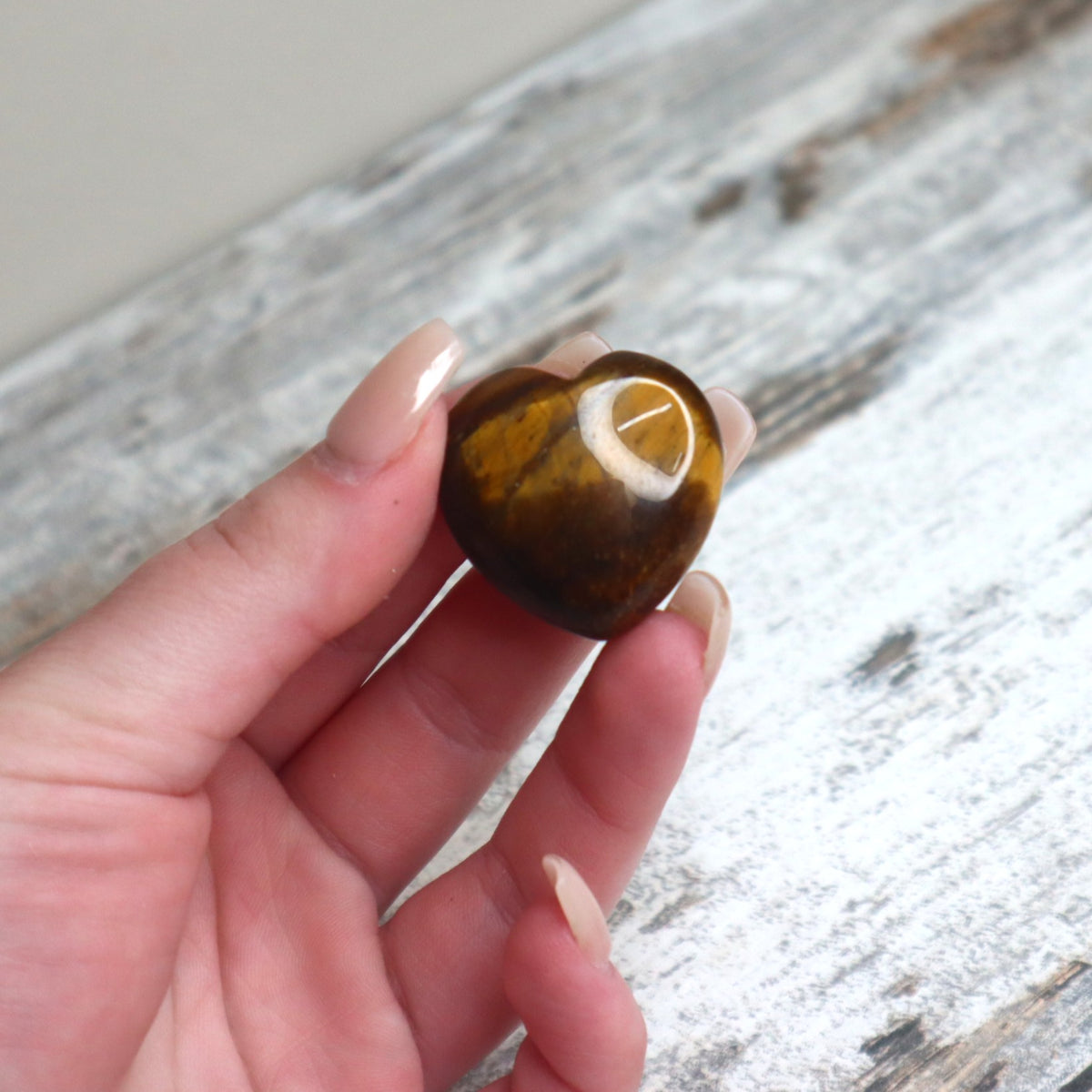 Tiger Eye Mini Heart | Confidence, Courage &amp; Protective Energy