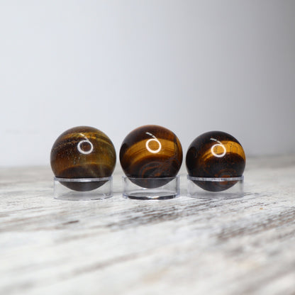 Tiger Eye Mini Sphere | 40mm | Courage, Focus & Protection