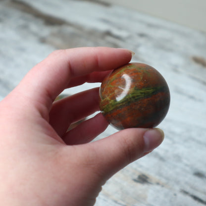 Unakite Crystal Sphere | Emotional Healing, Balance & Gentle Renewal