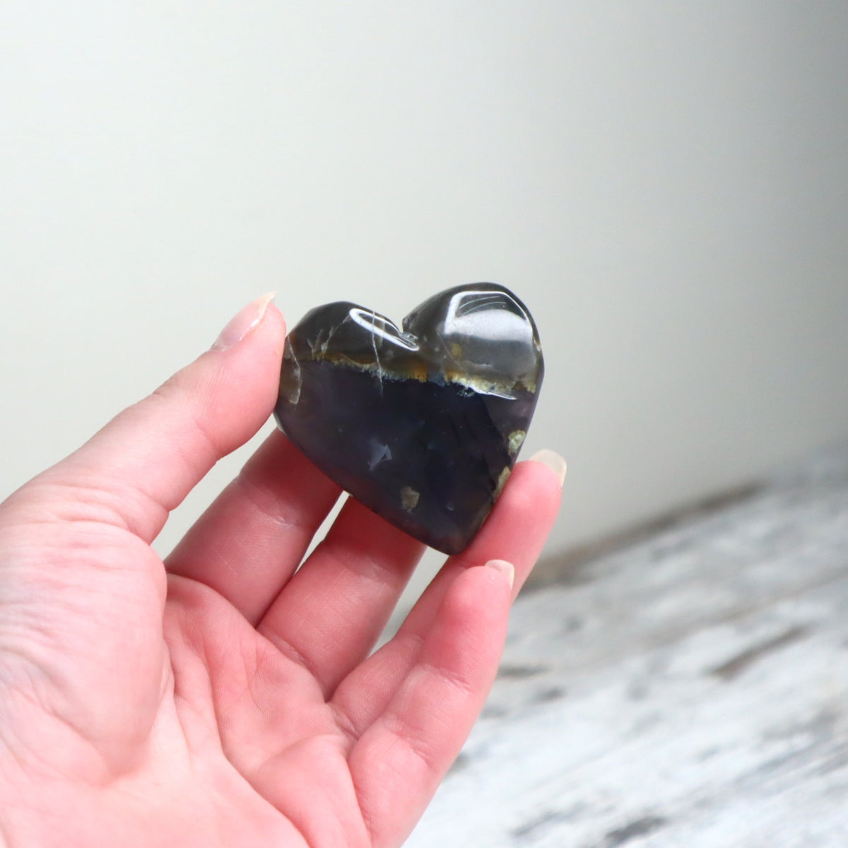 Volcano Agate Heart | Grounding, Protection &amp; Inner Stability