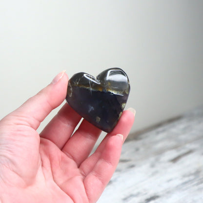 Volcano Agate Heart | Grounding, Protection & Inner Stability