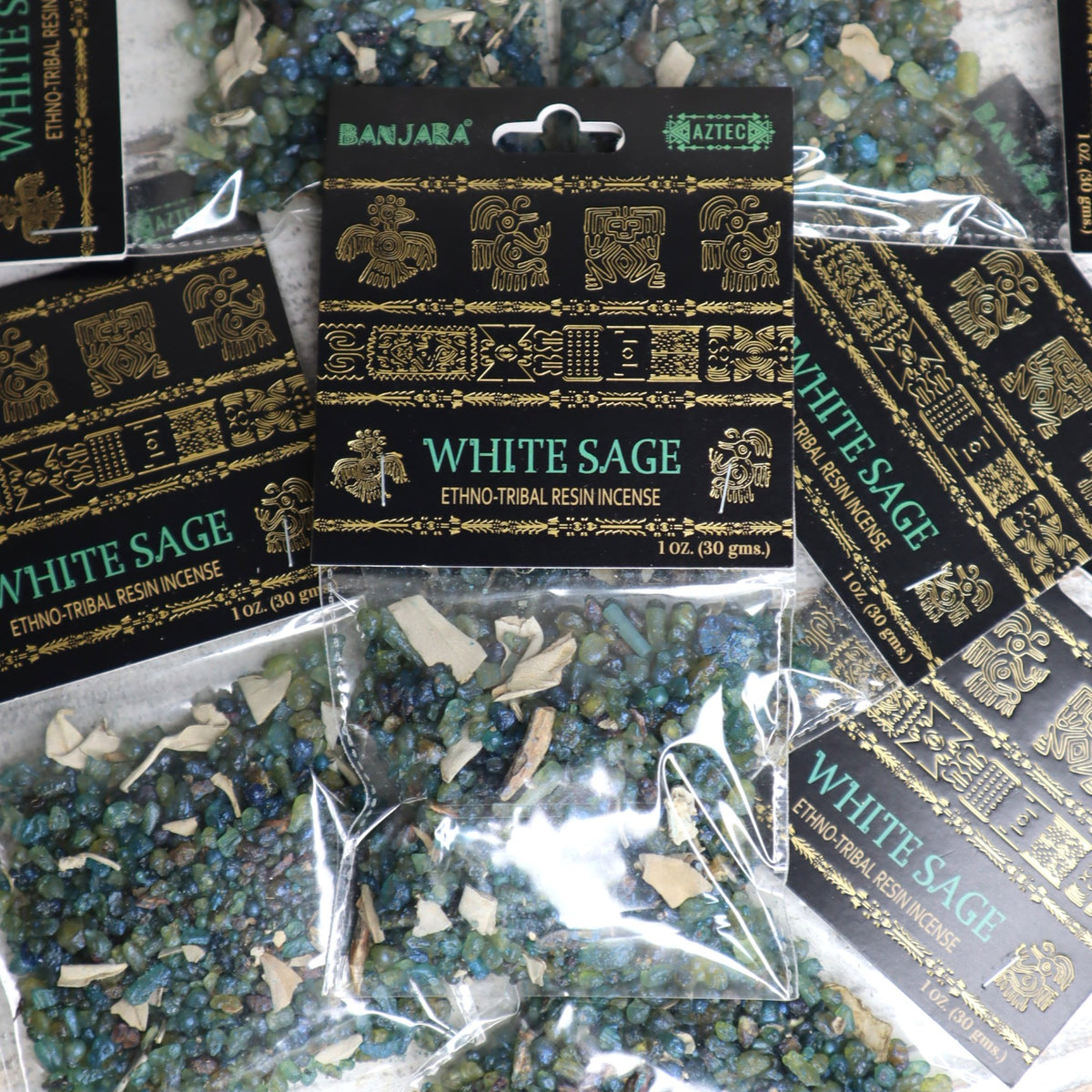 Banjara White Sage Resin Incense 30g | Cleansing, Renewal &amp; Sacred Space