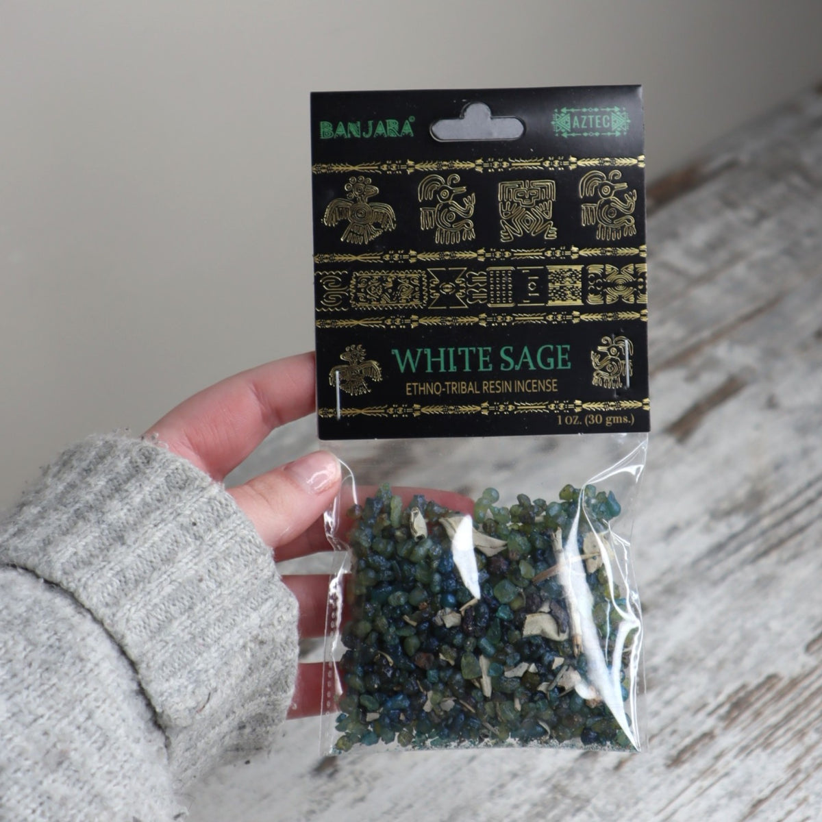 Banjara White Sage Resin Incense 30g | Cleansing, Renewal &amp; Sacred Space