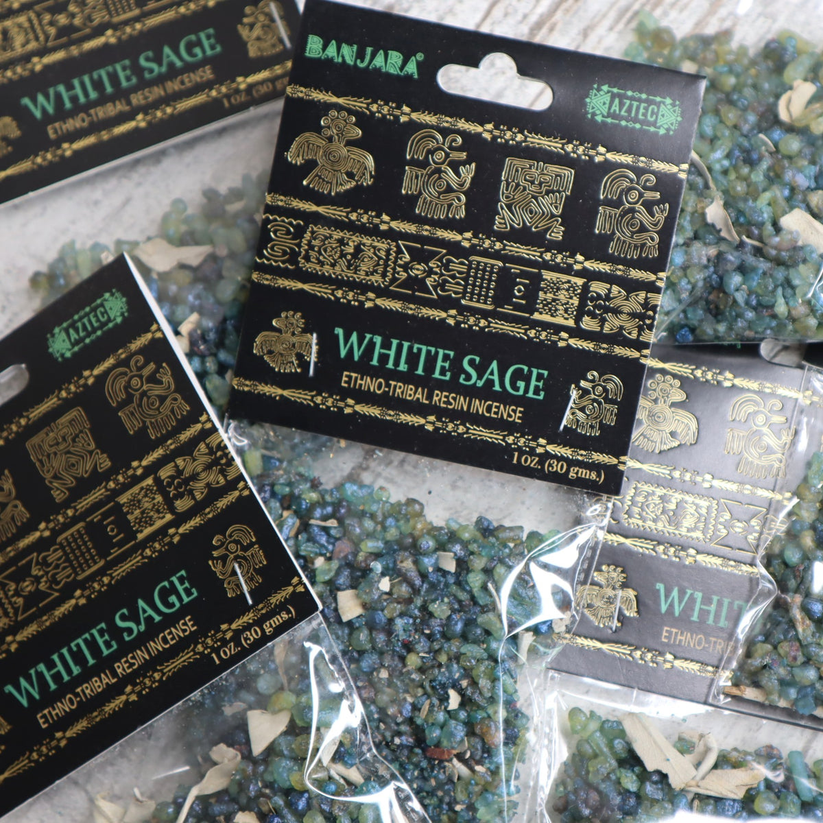 Banjara White Sage Resin Incense 30g | Cleansing, Renewal &amp; Sacred Space