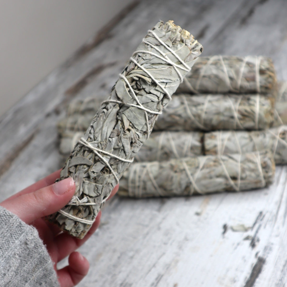 White Sage Cleansing Wand | Medium | 15cm | Purification &amp; Energy Clearing