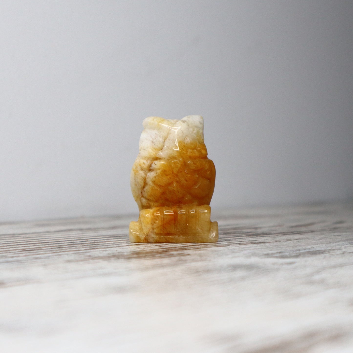 Yellow Calcite Owl | Confidence, Clarity & Gentle Wisdom