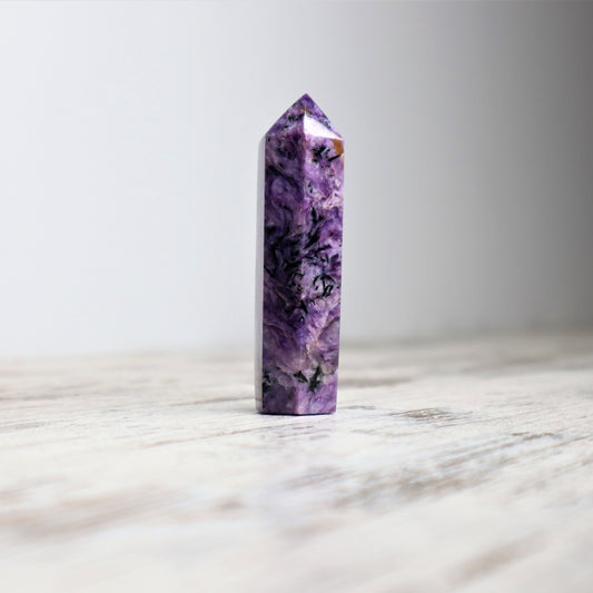 Charoite Tower | Divine Flow + Intuition