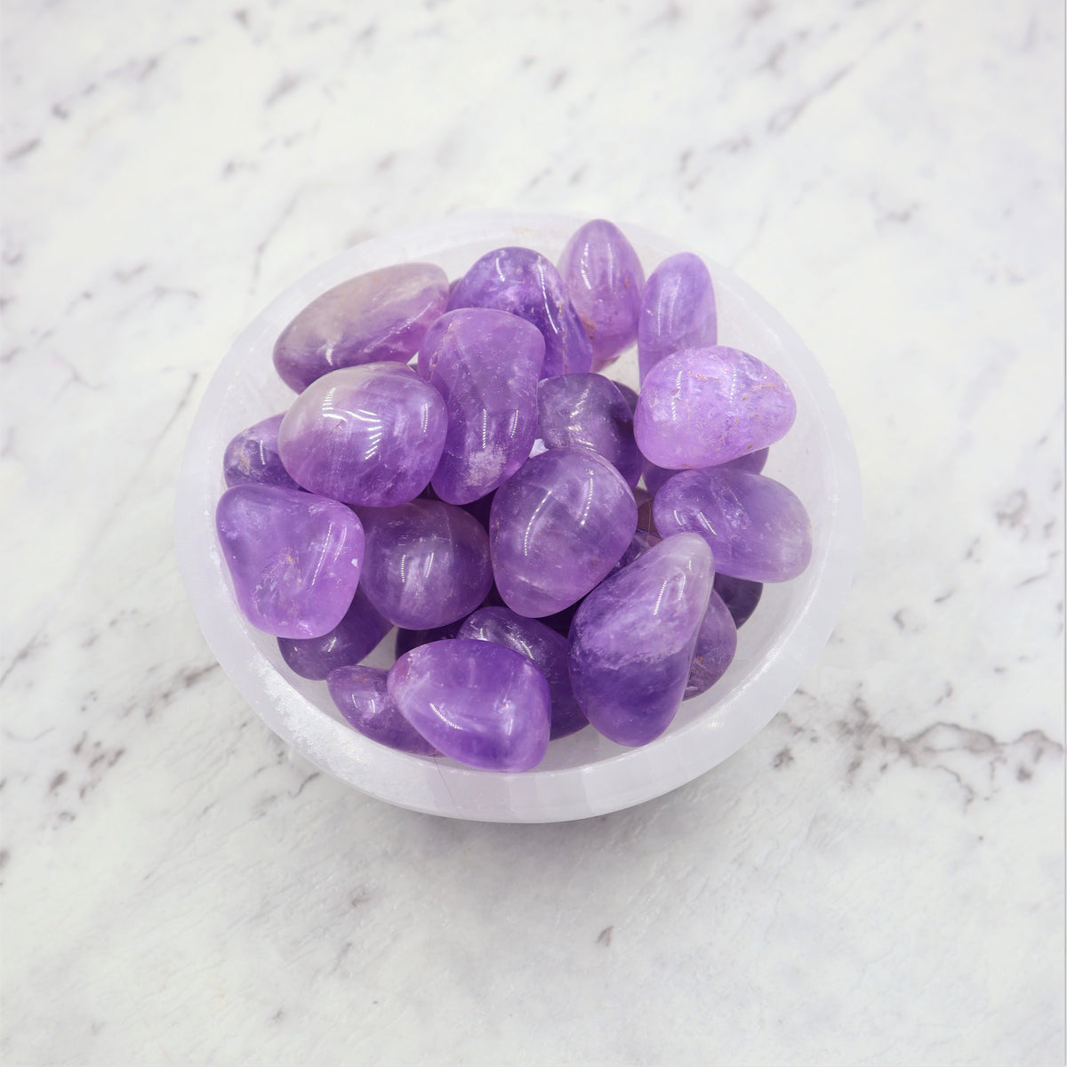 Amethyst Tumble Stone | Calm, Clarity &amp; Spiritual Protection