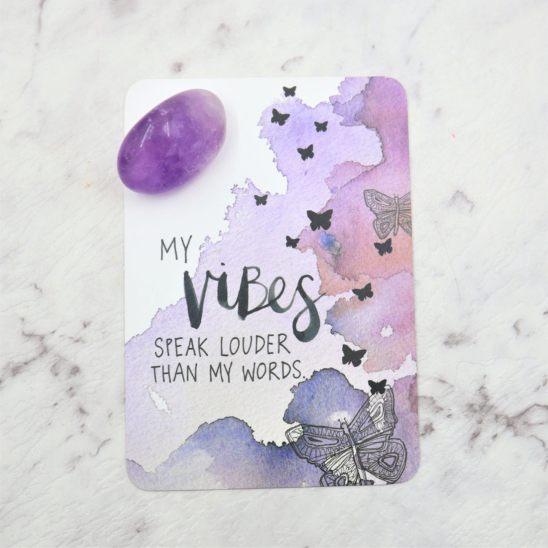 Amethyst Tumble Stone | Calm, Clarity &amp; Spiritual Protection