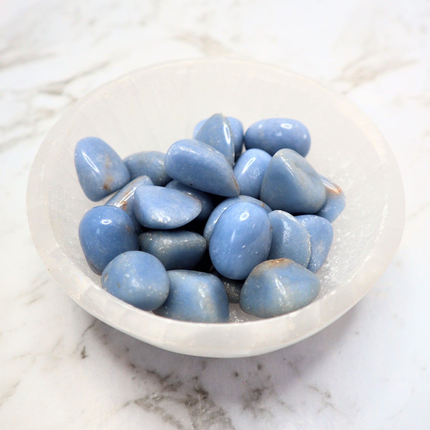 Angelite Tumble | Peace, Guidance &amp; Divine Communication