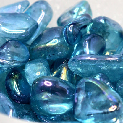 Aqua Aura Tumble | Mini | Serenity, Expression & Aura Protection