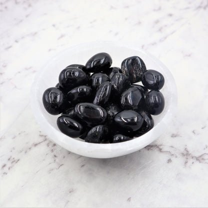 Black Tourmaline Tumble | Protection, Grounding & Energy Shielding