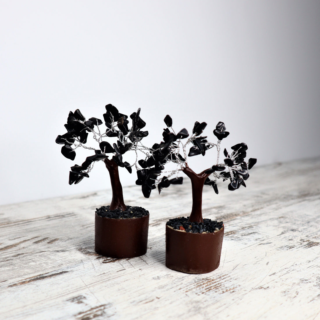Black Onyx Mini Crystal Tree | Protection, Strength &amp; Grounded Stability