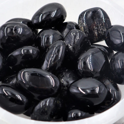 Black Tourmaline Tumble | Protection, Grounding & Energy Shielding